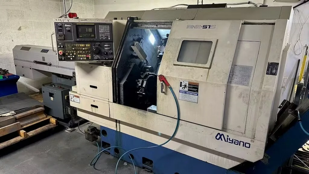 Charter Auctions Ltd - Miyano BNE51S Slant Bed Lathe with Bar Feeder - Auction Image 2