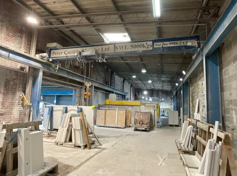 BPI Auctions - Entire Contents of Stone Cutting Business Auction to include CNC Breton Machining Centres, Overhead Gantry Cranes, Marble Processing Saws & more - Auction Image 2