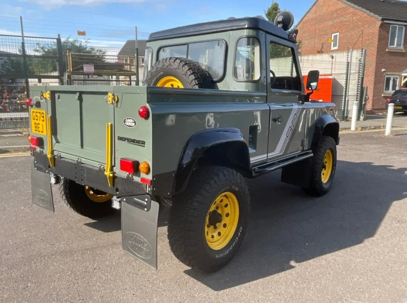 BPI Auctions - 1989 Land Rover Defender 90 Pick Up with BF Goodrich Tyres, Snorkel & LED Spotlights available at Auction - Auction Image 5