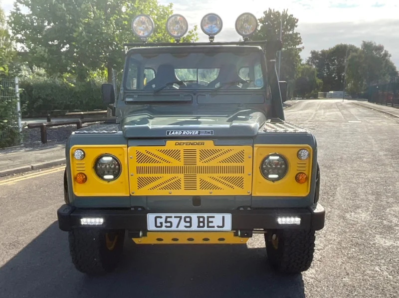 BPI Auctions - 1989 Land Rover Defender 90 Pick Up with BF Goodrich Tyres, Snorkel & LED Spotlights available at Auction - Auction Image 2