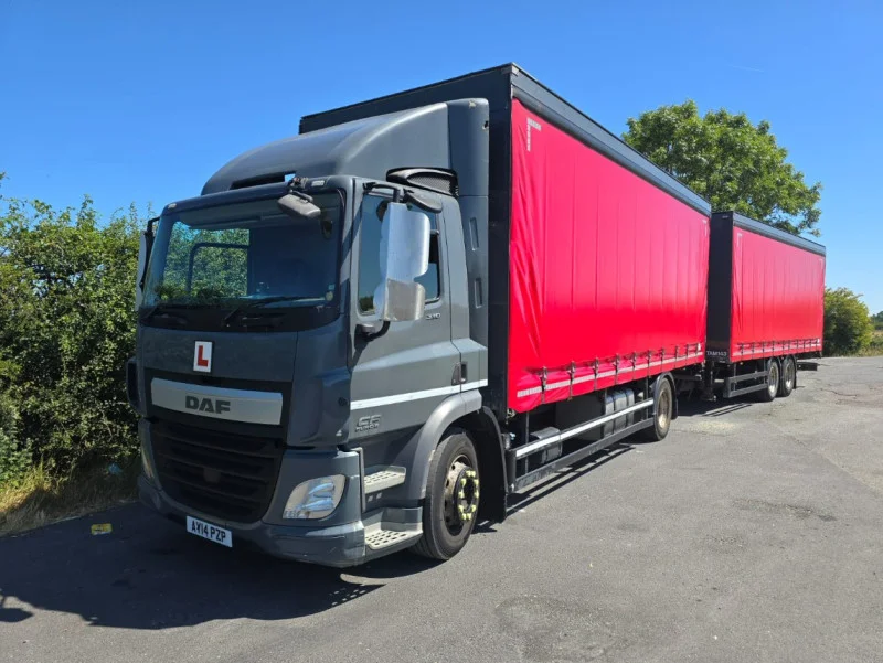 BPI Auctions - 2014 DAF CF Wagon & Drag 18T Curtainsider with Belle Curtain Trailer Auction - Auction Image 1