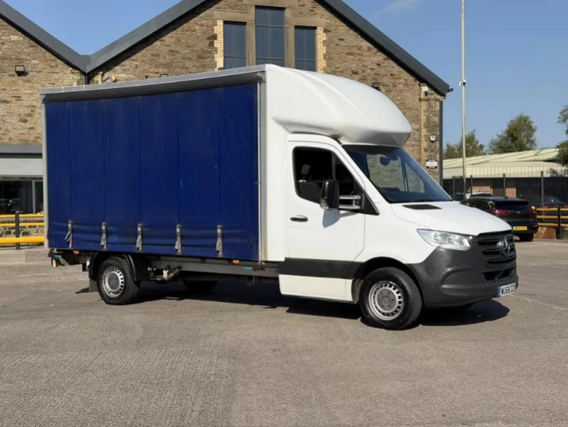 Gavel Auctioneers Ltd - Unreserved Online Auction - Mercedes Sprinter 316 CDI Curtainside Luton Van - Auction Image 1