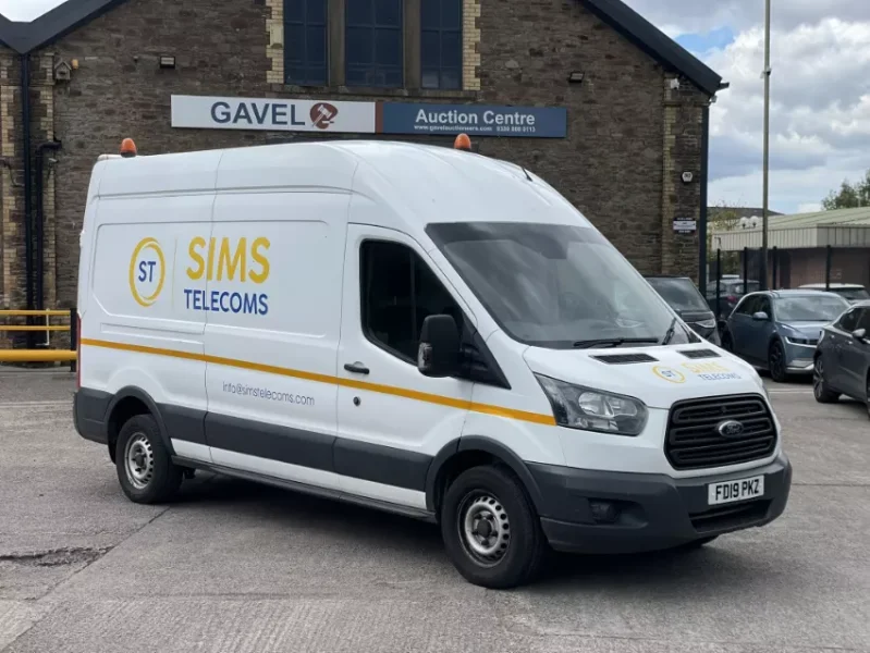 Gavel Auctioneers Ltd - Unreserved Online Auction - 2 no. 2019 Ford Transit 350 Panel Vans - Auction Image 1