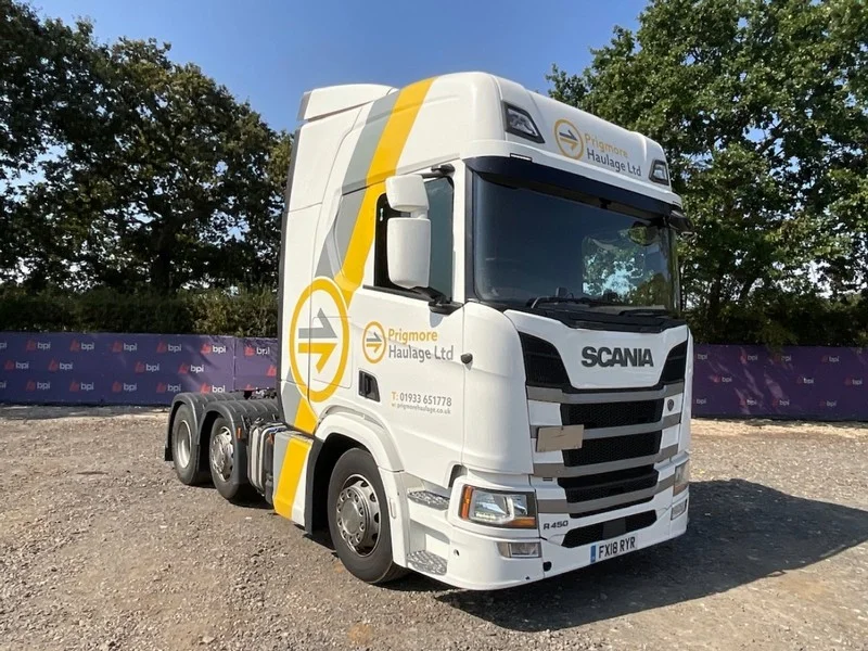 BPI - 2018 Scania R450 6x2 Tractor Unit at Auction - Auction Image 1