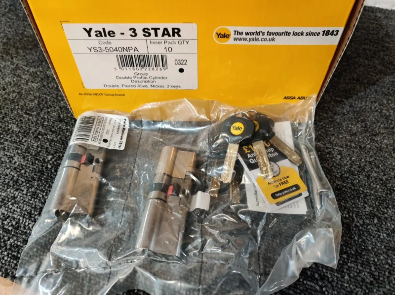BPI Auctions - ERA & Brand New Yale Hardware & Accessory Auction to include Single & Double Cylinders, Euro Turn Locks, Screw Pull Handles, Lever Handles & more - Auction Image 5
